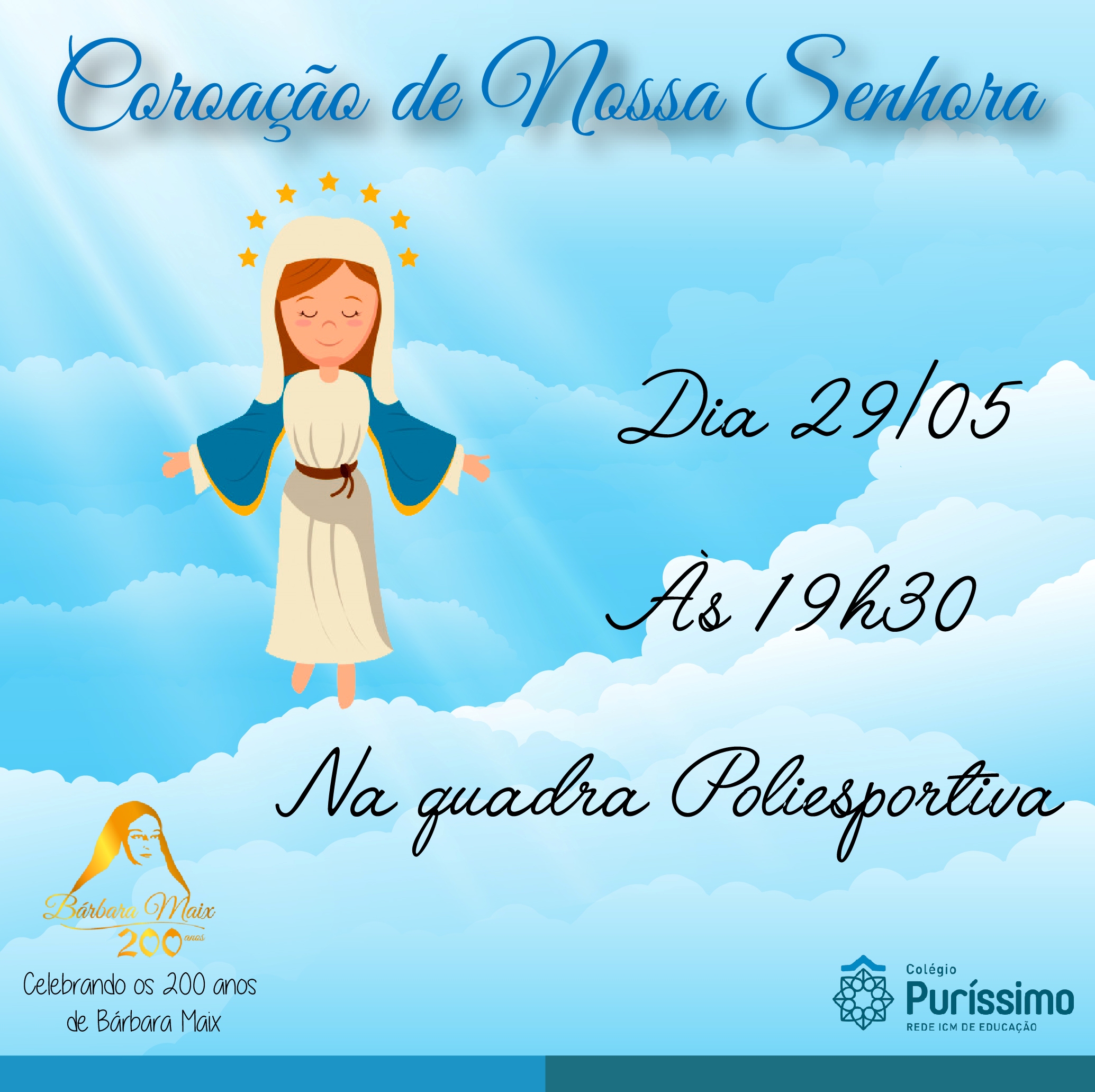 Coroação de Nossa Senhora Colégio Puríssimo Coração de Maria Rede